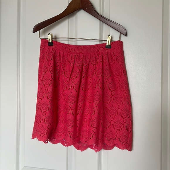 Pink lace Rampage skirt, size 7 - Picture 1 of 4